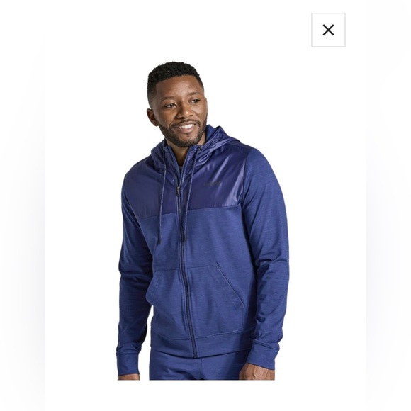 SAUCONY Solstice Zip Hoodie Blue Men's MNWOT